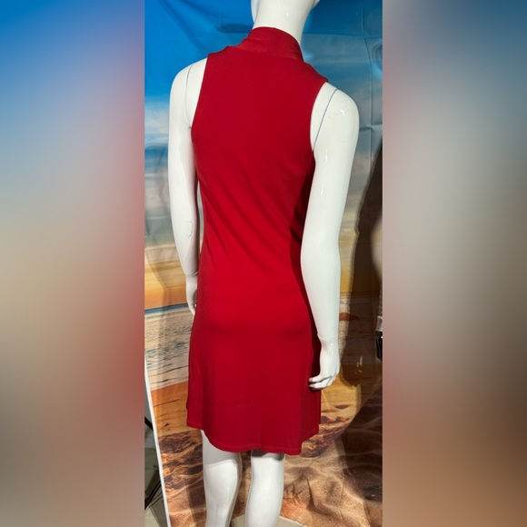 Michael Kors Midi Dress in Red Blaze - Picture 3 of 7